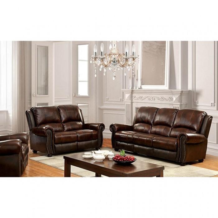 TURTON Brown Sofa + Love Seat image