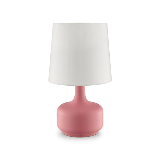 Farah Pink 17"H Matte Pink Table Lamp image